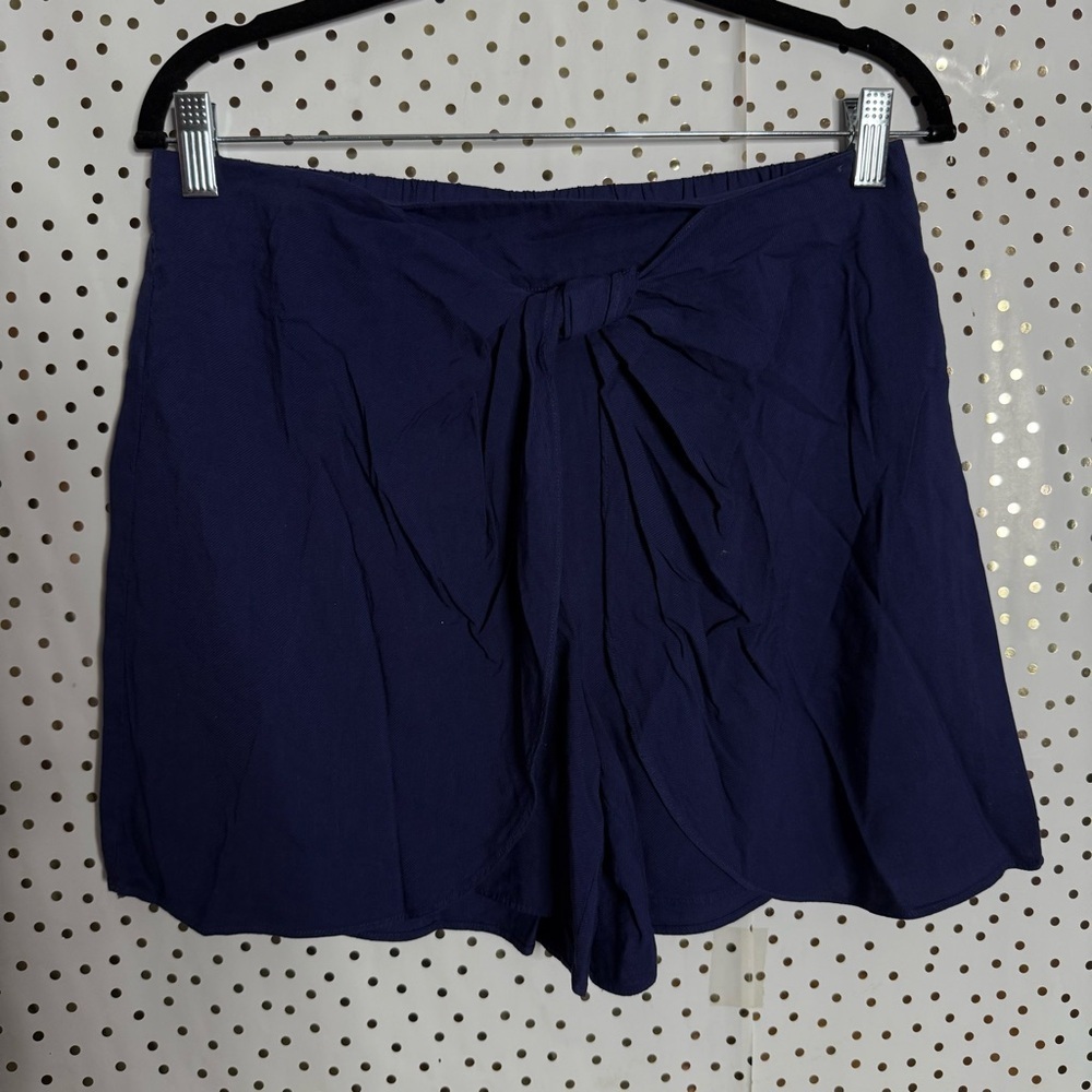 HEI HEI Navy Women's Shorts with Bow Detail